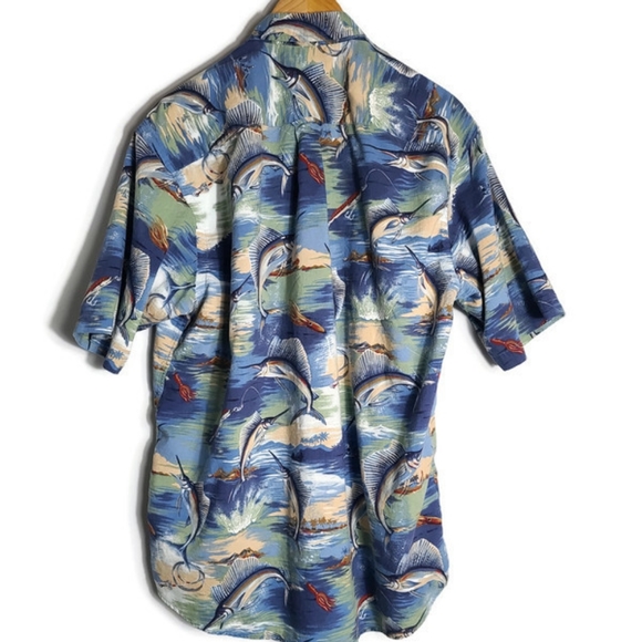 Vintage Nautica Swordfish button down shirt - Picture 2 of 3